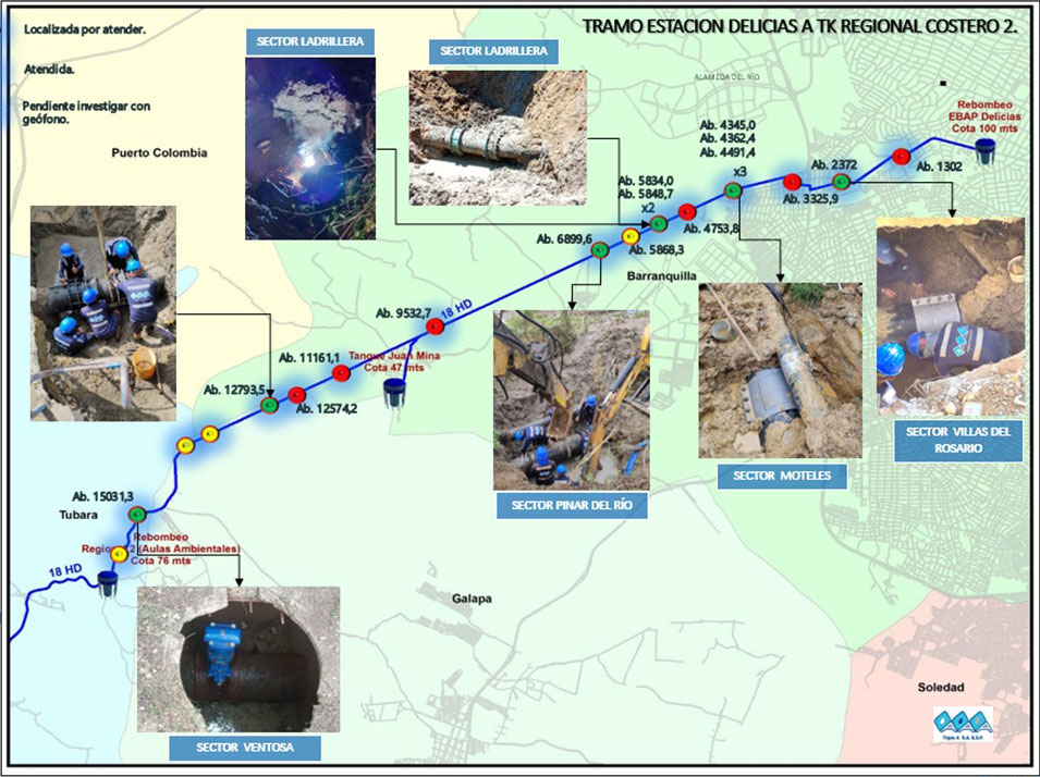 Pipeline overview - La inspección de Pipers® permite una reducción del 61 % en la pérdida de agua tras la reparación de fugas