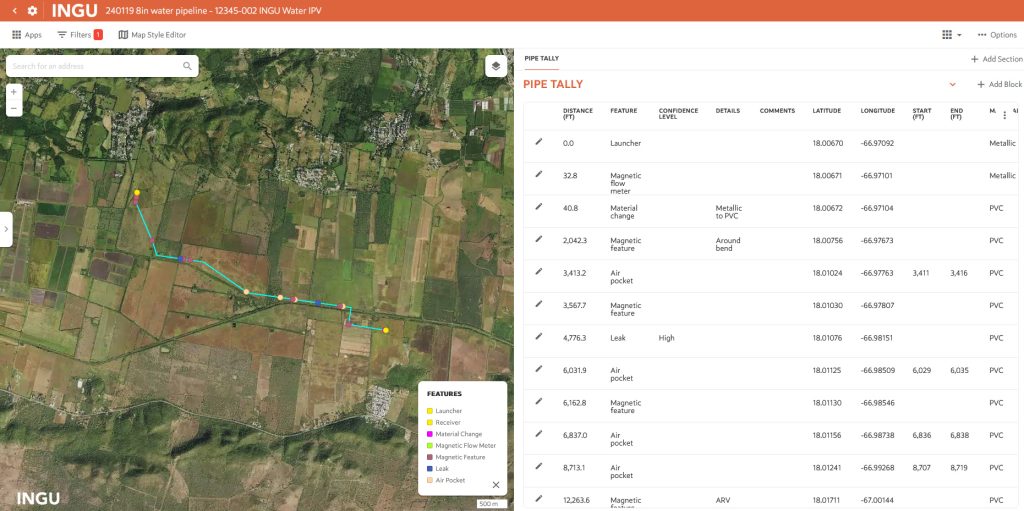 water and wastewater pipeline viewer