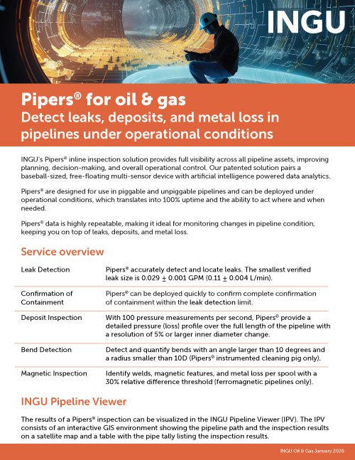 INGU Pipers flyer Oil Gas - Brochures