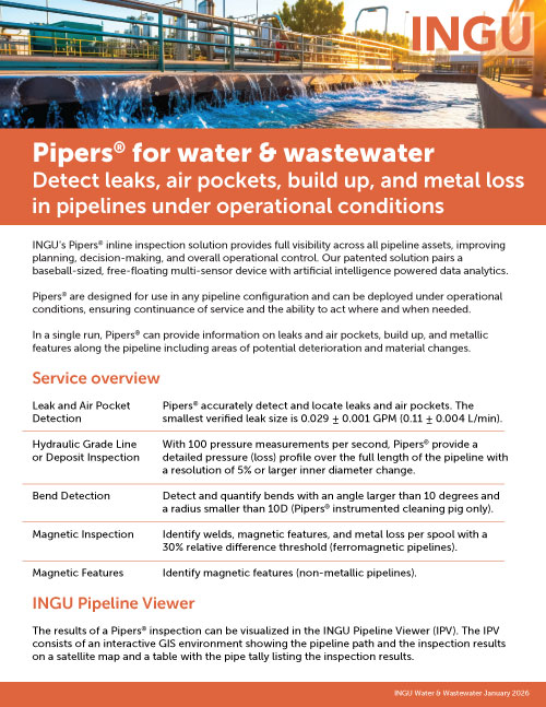 INGU Pipers flyer Water Wastewater - Brochures